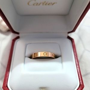 Cartier love ring size 8 gold